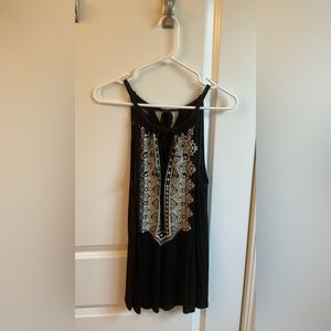 INC International Concepts Embroidered Halter Top - Plus Size 1X